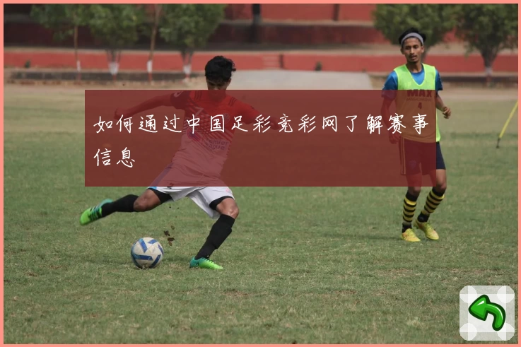 如何通过中国足彩竞彩网了解赛事信息